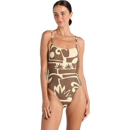 Poolside Paradiso - Beachcomber Singlet One-Piece Swim Suit - Women's