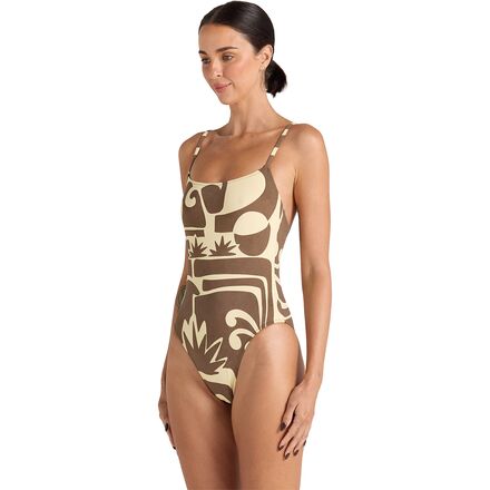 Poolside Paradiso - Beachcomber Singlet One-Piece Swim Suit - Women's