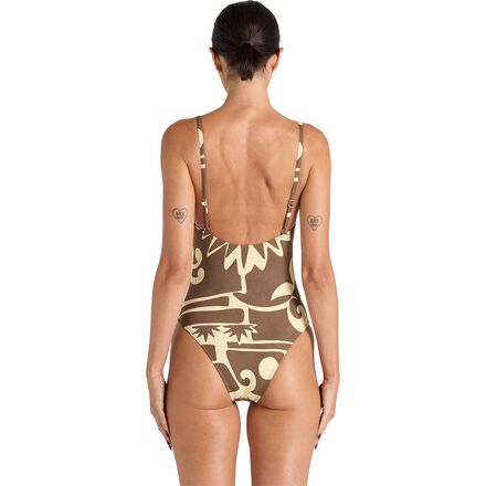 Poolside Paradiso - Beachcomber Singlet One-Piece Swim Suit - Women's