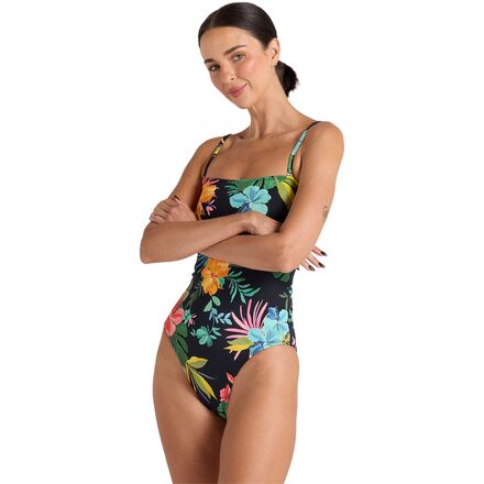Poolside Paradiso - Kauai Bandeau One-Piece Swim Suit - Women's