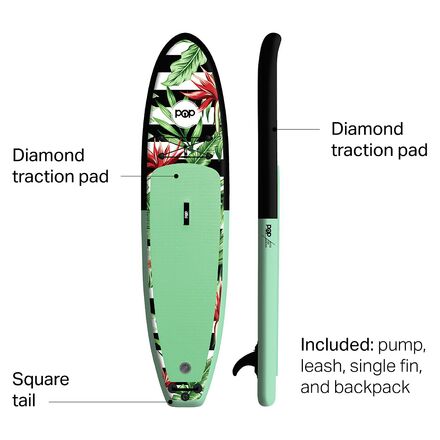 POP Paddleboards - Royal Hawaiian Inflatable Stand-Up Paddleboard