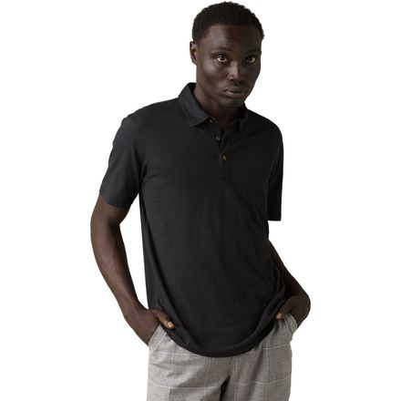 prAna - Tall Polo Shirt - Men's - Black