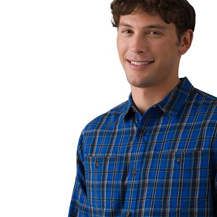 thumbnail image 2 of Prana Shirt Mens 2XL Blue Dolberg Flannel Hiking ... - UK 2 of 10