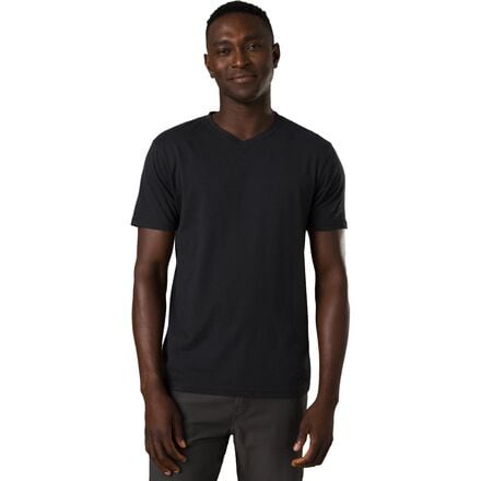 prAna - V-Neck Tall T-Shirt - Men's - Black