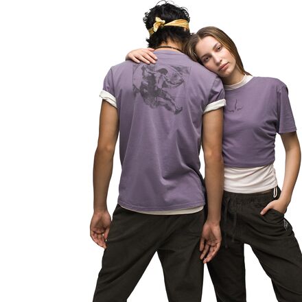 T-shirt Homme PrAna étoile Ocre - Coton Biologique Régénérative, Tailles S à 2XL, Neuf Avec étiquettes