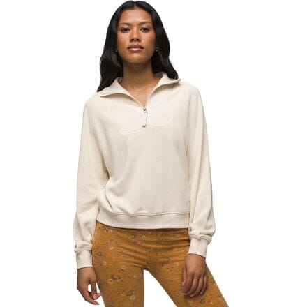 prAna - Cozy Up Pullover Sweatshirt - Women's - Canvas Heather