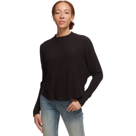 Project Social T - May Cozy Ribbed Mock Neck Top - Women's