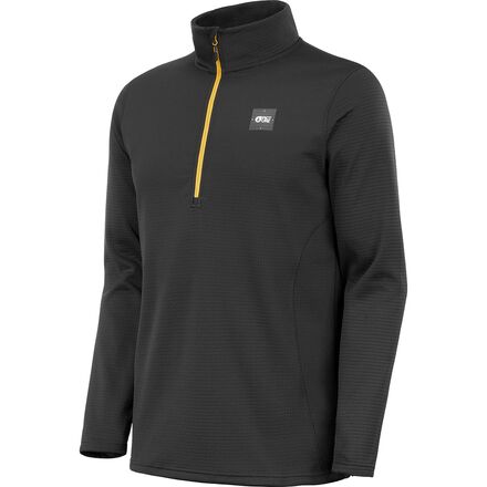 Picture Organic - Bake Grid Fleece 1/4 Jacket - Men's - Black