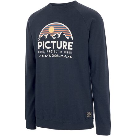 Picture Organic - Bellevue Crew Sweatshirt - Men's - Dark Blue Melange