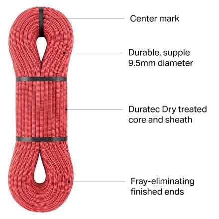 Petzl - Arial Dry Climbing Rope - 9.5mm