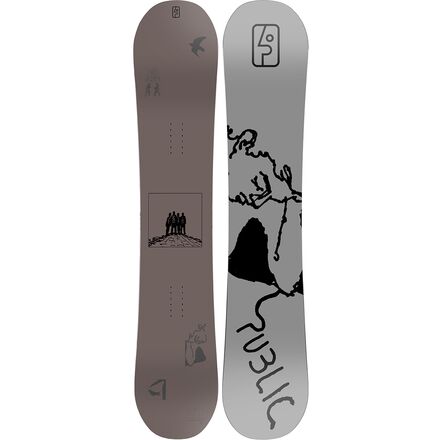 PUBLIC Snowboards - Sexton Disorder Snowboard - 2023 - Maroon