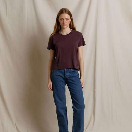 perfectwhitetee - Harley Cotton Boxy Crew T-Shirt - Women's