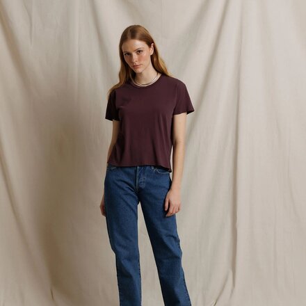 perfectwhitetee - Harley Cotton Boxy Crew T-Shirt - Women's