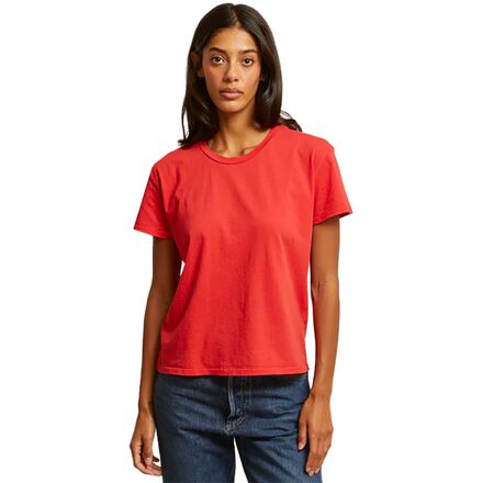 Cotton Boxy Crew T-Shirt - Women's