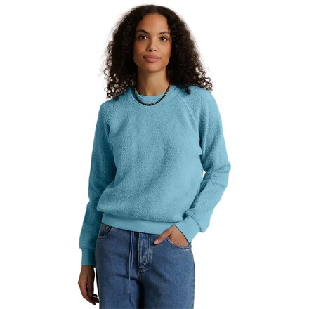 Ziggy Reverse Fleece Shrunken Crew Sweater - Women's