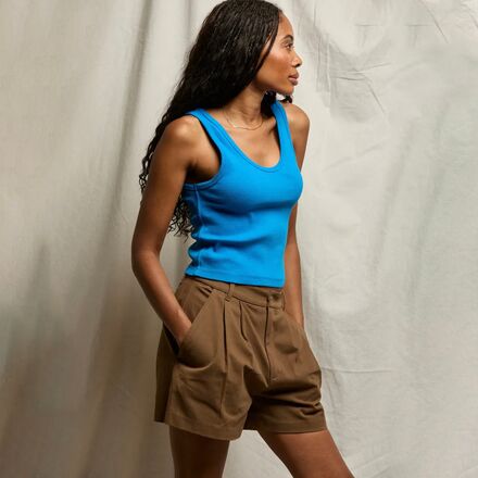 perfectwhitetee - Blondie Stripe Structured Rib Bra Friendly Tank - Women's
