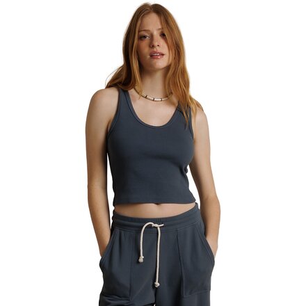 Blondie Stripe Structured Rib Bra Friendly Tank - Women's