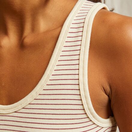 perfectwhitetee - Structured Rib Bra Friendly Tank Top - Women's
