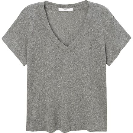 perfectwhitetee - Cotton Boxy V Neck T-Shirt - Women's