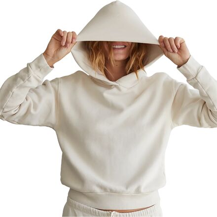 perfectwhitetee - Heart Fleece Pullover Hoodie - Women's
