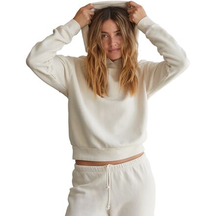 perfectwhitetee - Heart Fleece Pullover Hoodie - Women's