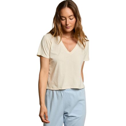 Beckett Cotton V Neck T-Shirt - Women's