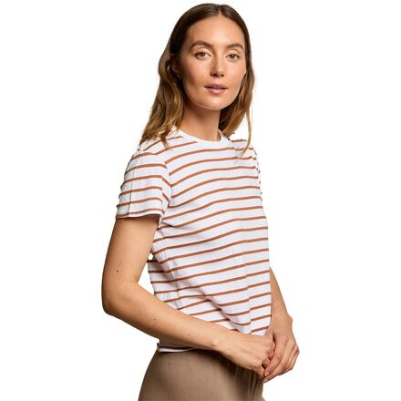 perfectwhitetee - Everett Striped Boxy Jersey T-Shirt - Women's