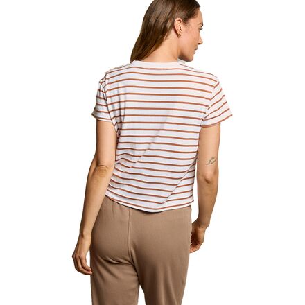 perfectwhitetee - Everett Striped Boxy Jersey T-Shirt - Women's