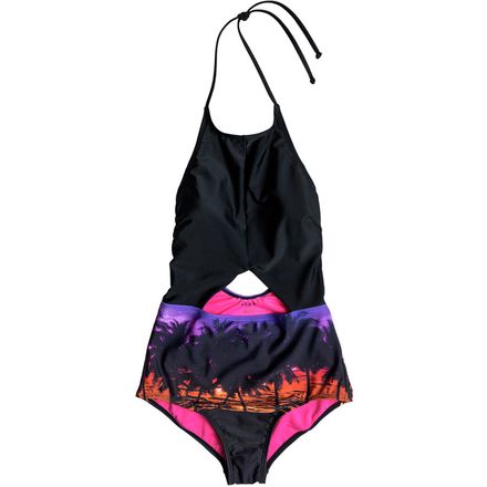 Roxy - Midnight Swim Halter One-Piece Swimsuit - Women's
