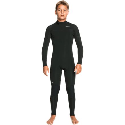 Quiksilver - 4/3 Everyday Sessions Back-Zip Wetsuit - Boys' - Black