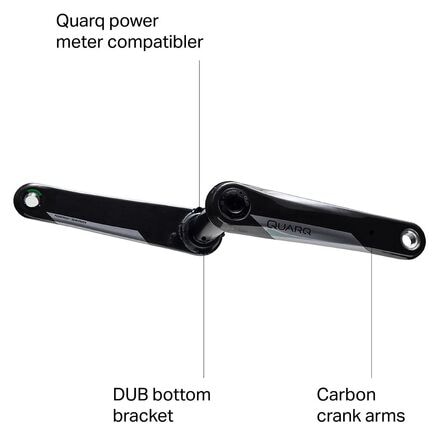 Quarq - DUB Crank Arms - Natural Carbon/D2