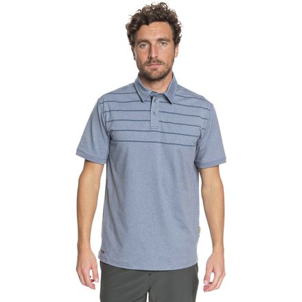 quiksilver waterman striped reel backlash polo - mens on sale