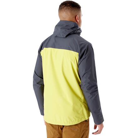 Rab - Downpour Eco Jacket - Men's - Graphene/Zest