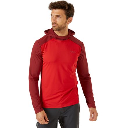 Rab - Force Hooded Shirt - Men's - Ascent Red/Oxblood Red