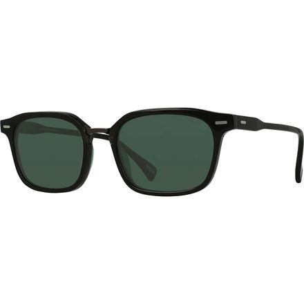 RAEN optics - Bastien Polarized Sunglasses - Crystal Black/Green