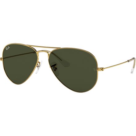 Ray-Ban - Aviator Large Metal Sunglasses - Grey On Legend Gold/Clear Gradient Grey
