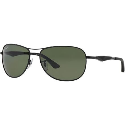 Ray-Ban - RB3519 Sunglasses - Matte Black/Polar Green