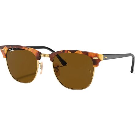 Ray-Ban - Clubmaster Flek Sunglasses - Spotted Brown Havana