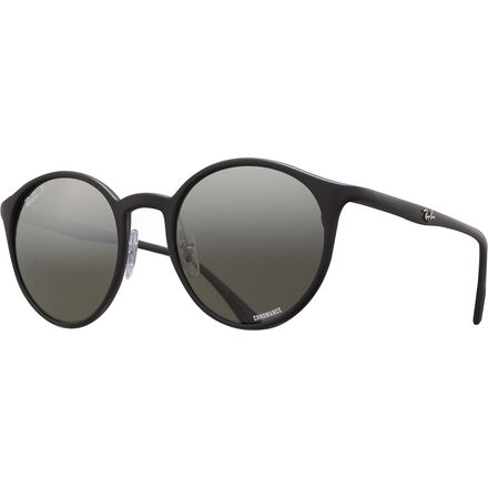 Ray-Ban - RB4336CH Polarized Sunglasses - Matte Black/Grey Mirror Grey Gradient