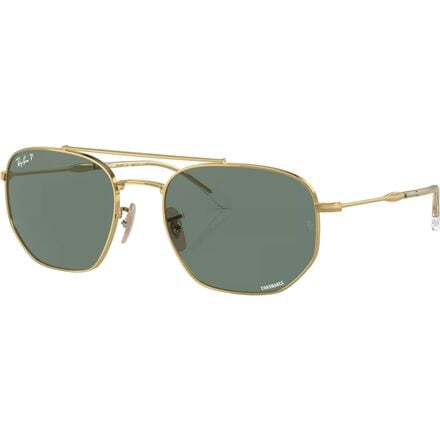 Ray-Ban - RB3707 Polarized Sunglasses - Gold/Polar Grey