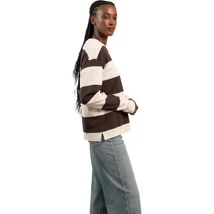 Richer Poorer - Beefy Stripe Cotton Pullover - Women's