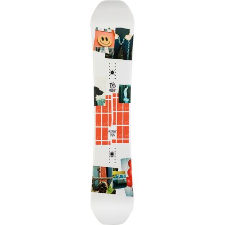 Ride Kink Men's Snowboard, 143cm