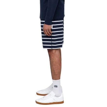 Reigning Champ - Striped Terry Striped Short - Men's - Navy/White