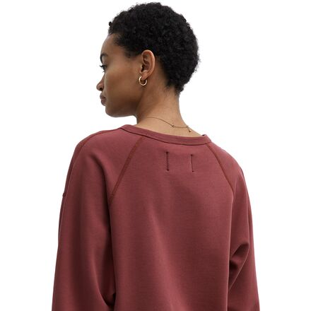 Reigning Champ - Lightweight Terry Cut-Off Crewneck Sweatshirt - Women's