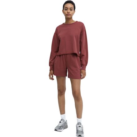 Reigning Champ - Lightweight Terry Cut-Off Crewneck Sweatshirt - Women's