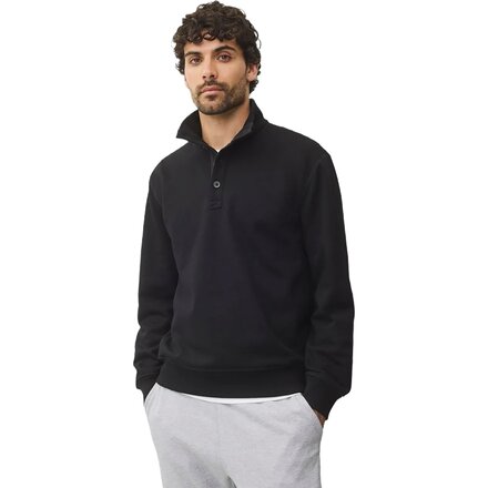 Midweight Terry Standard Button Mockneck Jacket - Men's