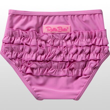 Ruffle Butts - Long-Sleeve Zipper Rash Guard Bikini - Toddler Girls'