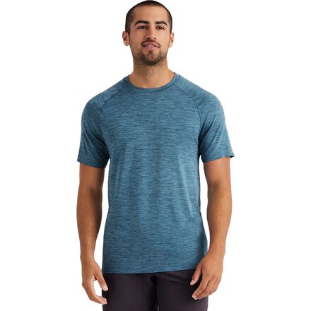 Rhone - Reign Tech Short-Sleeve Shirt - Men's - Captain's Blue/Orion Blue