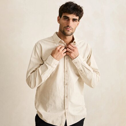 Rhythm - Classic Linen Long-Sleeve Shirt - Men's
