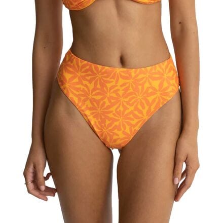 Rhythm - Allegra Hi Waist Bikini Bottom - Women's - Orange